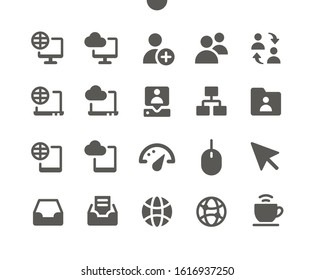 Network v4 UI Pixel Perfect Well-crafted Vector Solid Icons 48x48 Ready for 24x24 Grid for Web Graphics and Apps. Simple Minimal Pictogram