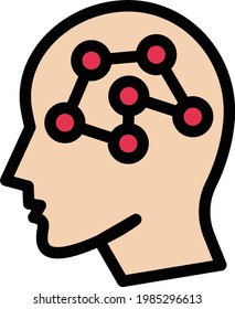 network vector color line icon