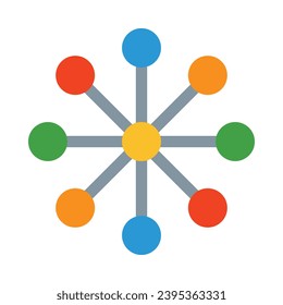 Network Vector Flat Icon For Personal And Commercial Use.
