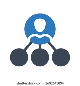 network vector glyph color icon 