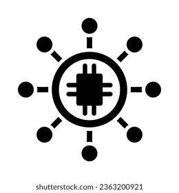 Icono De Glifo Vector De Red Para Uso Personal Y Comercial.
