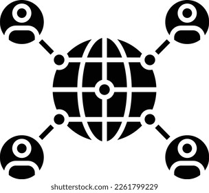 Network vector icon. Can be used for printing, mobile and web applications.