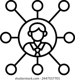 Network vector icon. Can be used for printing, mobile and web applications.