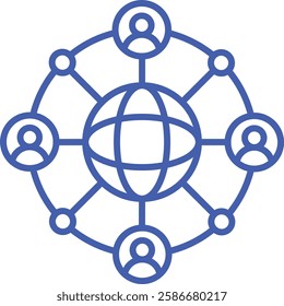 Network vector icon. Can be used for printing, mobile and web applications.