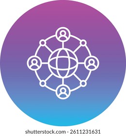 Network vector icon. Can be used for printing, mobile and web applications.