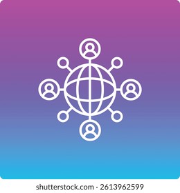 Network vector icon. Can be used for printing, mobile and web applications.