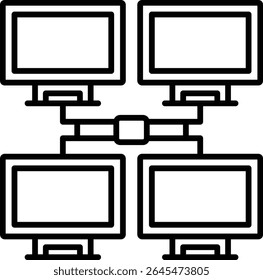Network vector icon. Can be used for printing, mobile and web applications.