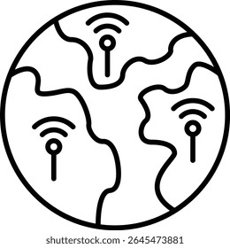 Network vector icon. Can be used for printing, mobile and web applications.