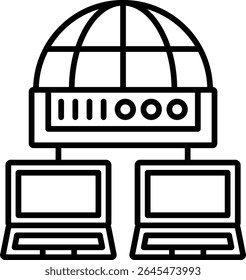 Network vector icon. Can be used for printing, mobile and web applications.