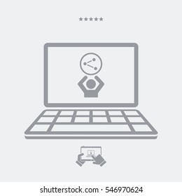 Network - Vector icon for computer website or application