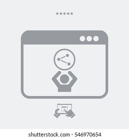 Network - Vector icon for computer website or application