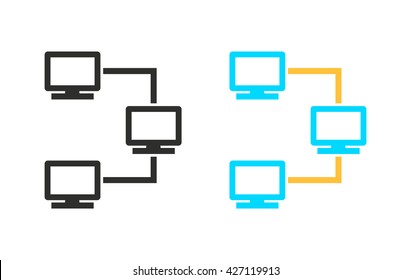 Network     vector icon. Illustration isolated for graphic and web design.