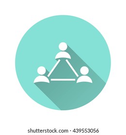 Network vector icon. Illustration isolated for graphic and web design.