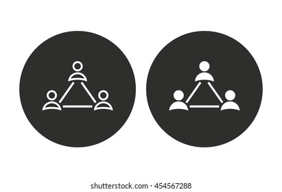 Network vector icon. Illustration isolated for graphic and web design.