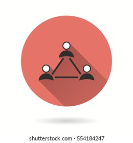 Network vector icon. Illustration isolated for graphic and web design.