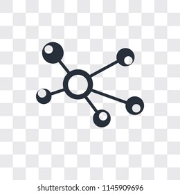Network vector icon isolated on transparent background, Network logo concept