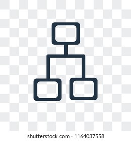 Network vector icon isolated on transparent background, Network logo concept