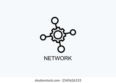 Network Vector Icon Or Logo Illustration