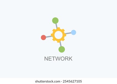 Network Vector Icon Or Logo Illustration