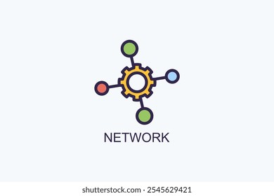 Network Vector Icon Or Logo Illustration