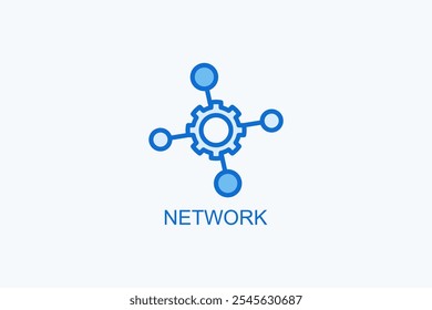 Network Vector Icon Or Logo Illustration