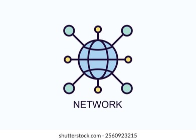 Network Vector, Icon Or Logo Sign Symbol Illustration