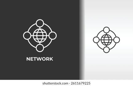 Network Vector, Icon Or Logo Sign Isolated Symbol Illustration