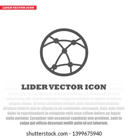 network vector icon. lorem ipsum Flat Design JPG