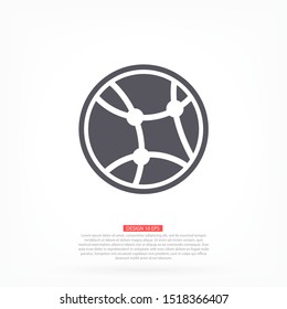 network vector icon. lorem ipsum Flat Design JPG