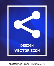 Network vector icon , lorem ipsum Flat design