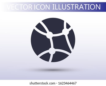 network vector icon. lorem ipsum Flat Design JPG