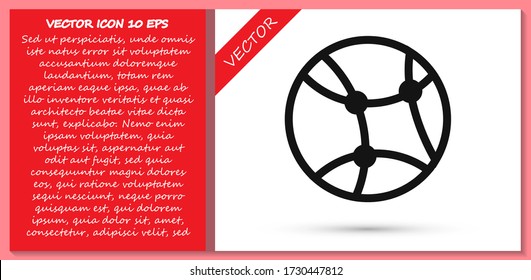 icono del vector de red. lorem ipsum Flat Design JPG