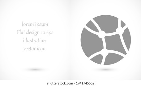 network vector icon. lorem ipsum Flat Design JPG