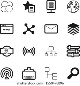 network vector icon set such as: fi, disconnect, green, lan, server, core, logo, search, magnifier, podcast, file, plant, special, molecule, wi-fi, post, letter, frequency, modern, broadband, music