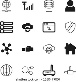 network vector icon set such as: finger, cellular, signal, avatar, switch, privacy, lan, online, modern, page, architecture, archive, menu, travel, click, fiber, ui, gateway, security, image, protect