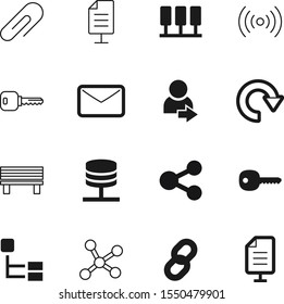 network vector icon set such as: strength, member, paperclip, message, corporate, archive, next, company, postage, blue, stationery, structure, relax, abstract, wireless, supplies, checkmark