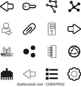 network vector icon set such as: machinery, paper, safe, verify, green, share, 3d, profile, lan, teamwork, rj45, ethernet, circle, tool, cable, storage, person, gears, switch, plug, progress, social