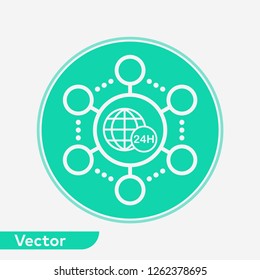 Network vector icon sign symbol
