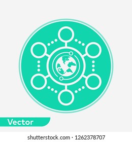 Network vector icon sign symbol