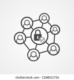 Network vector icon sign symbol