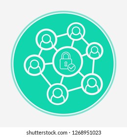 Network vector icon sign symbol