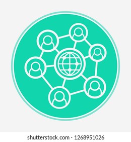Network vector icon sign symbol