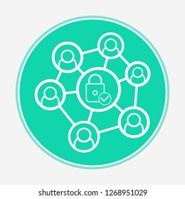 Network vector icon sign symbol