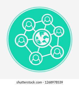 Network vector icon sign symbol