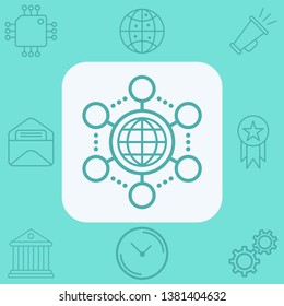 Network vector icon sign symbol