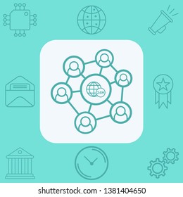 Network vector icon sign symbol