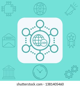 Network vector icon sign symbol