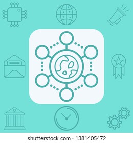 Network vector icon sign symbol