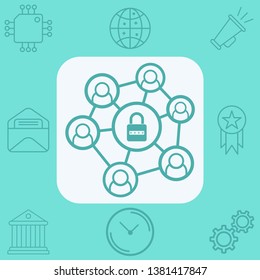 Network vector icon sign symbol