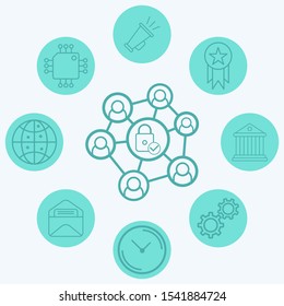 Network vector icon sign symbol